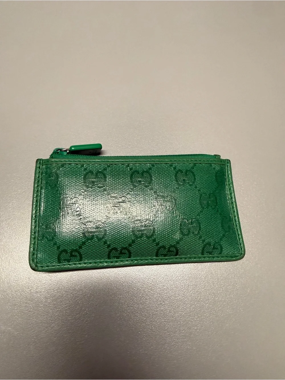 Gucci Emerald Green GG Canvas Card Case & Wallet - Picture 10 of 10